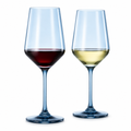 Tonal Stemmed Wine Glasses, Cloudy Blue, Set of 2