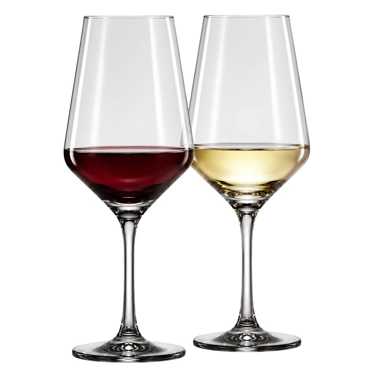 Tonal Stemmed Wine Glasses, Smoke Grey, Set of 2