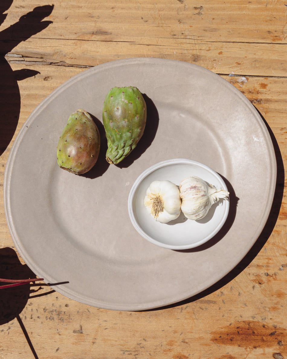 Oval Matte White Ceramic Small Bowls, Set of 4, view 9