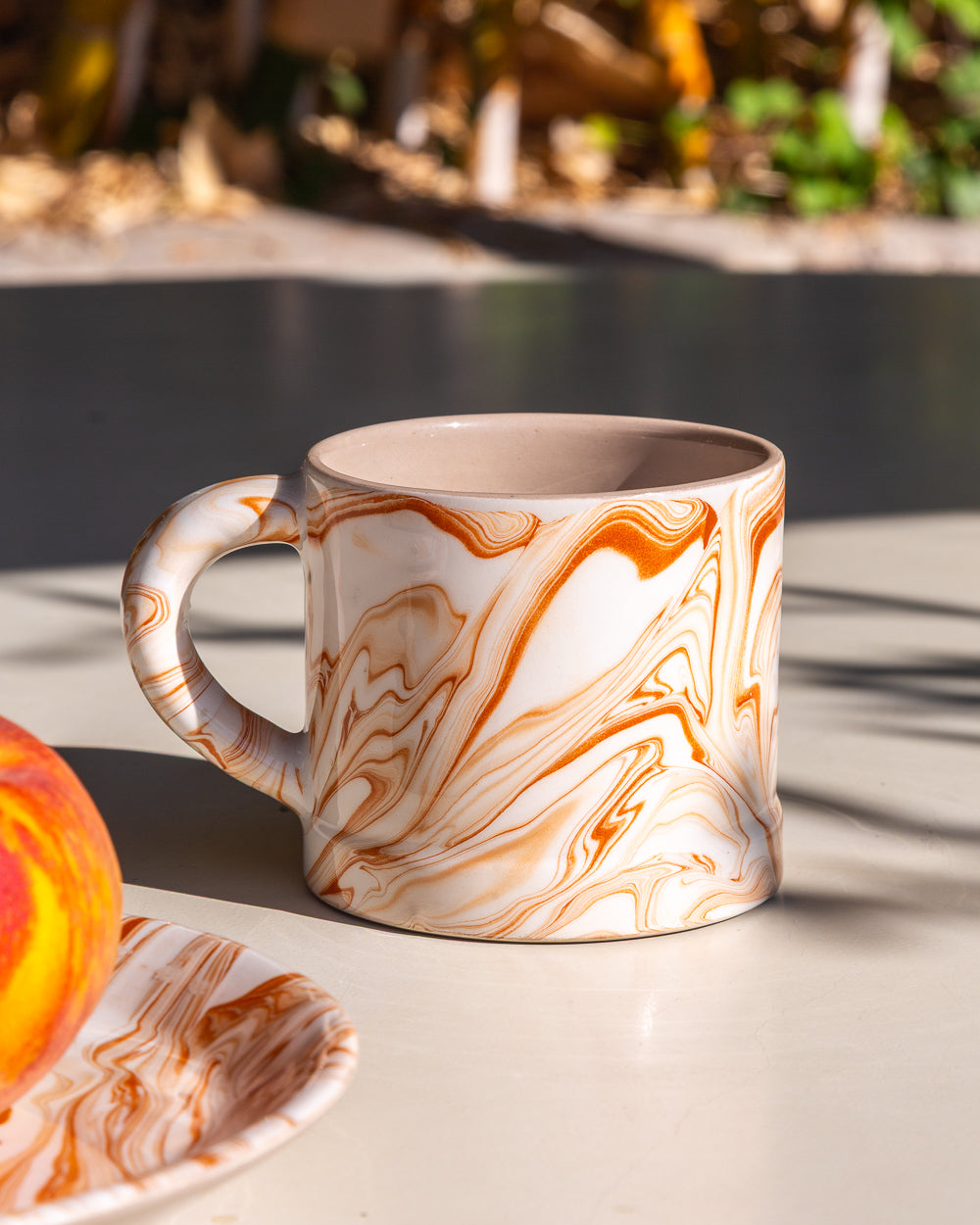 Marbled Terracotta Ceramic Mug, alternate view