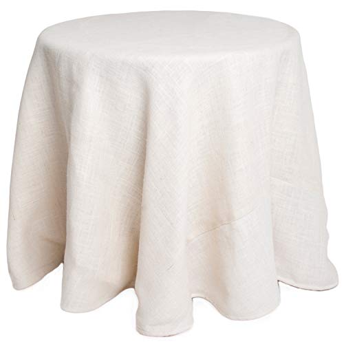 Burlap Lined Tablecloth, Natural