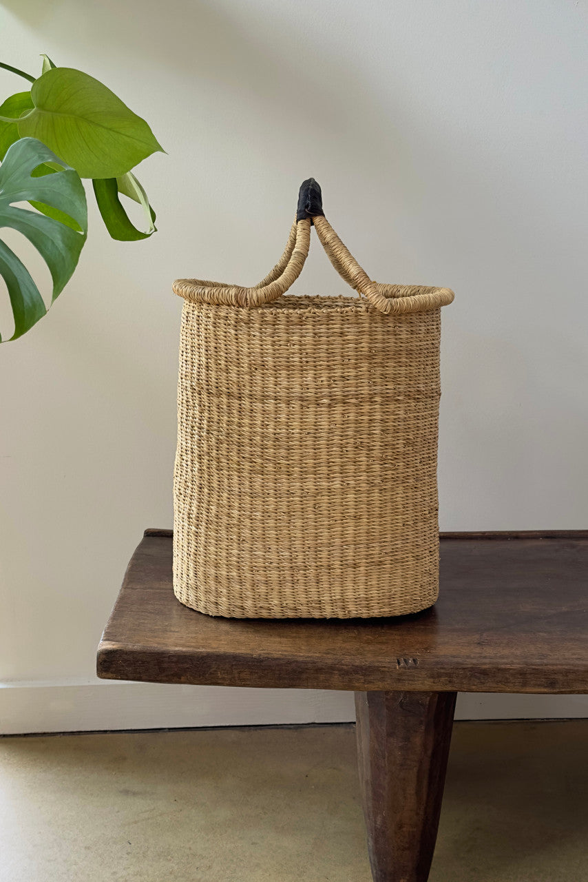 Woven Pot Basket with Single Handle, alternate view