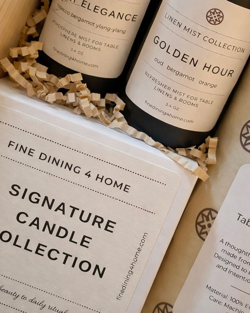 Signature Linen and Candle Gift Box, another angle