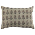Padma Linen Floral Pillow Cover, Ruby