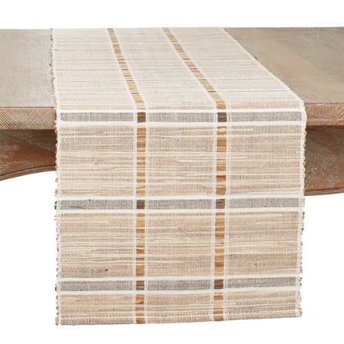 Striped Water Hyacinth Table Runner, view 6