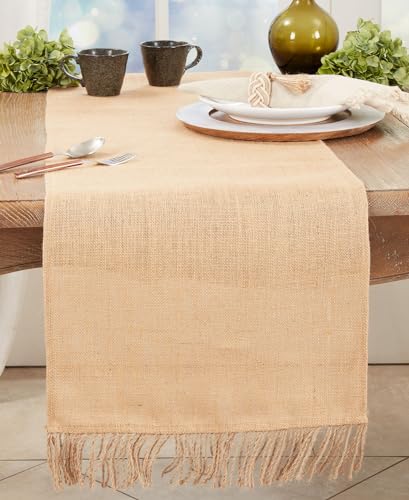 Jute Tassel Table Runner, alternate view