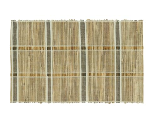 Striped Water Hyacinth Table Runner, detail view