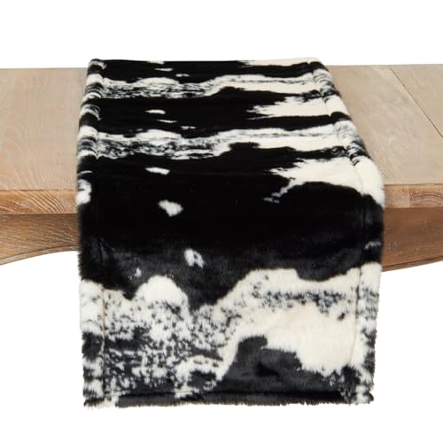 Faux Cowhide Table Runner