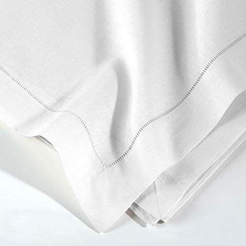 Hemstitch Linen and Cotton Tablecloth