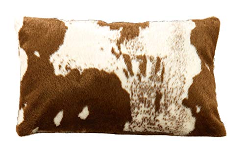 Faux Cowhide Throw Pillow with Insert, 18 in, another angle