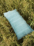 Handwoven Wool Lumbar Pillow, Sky Blue