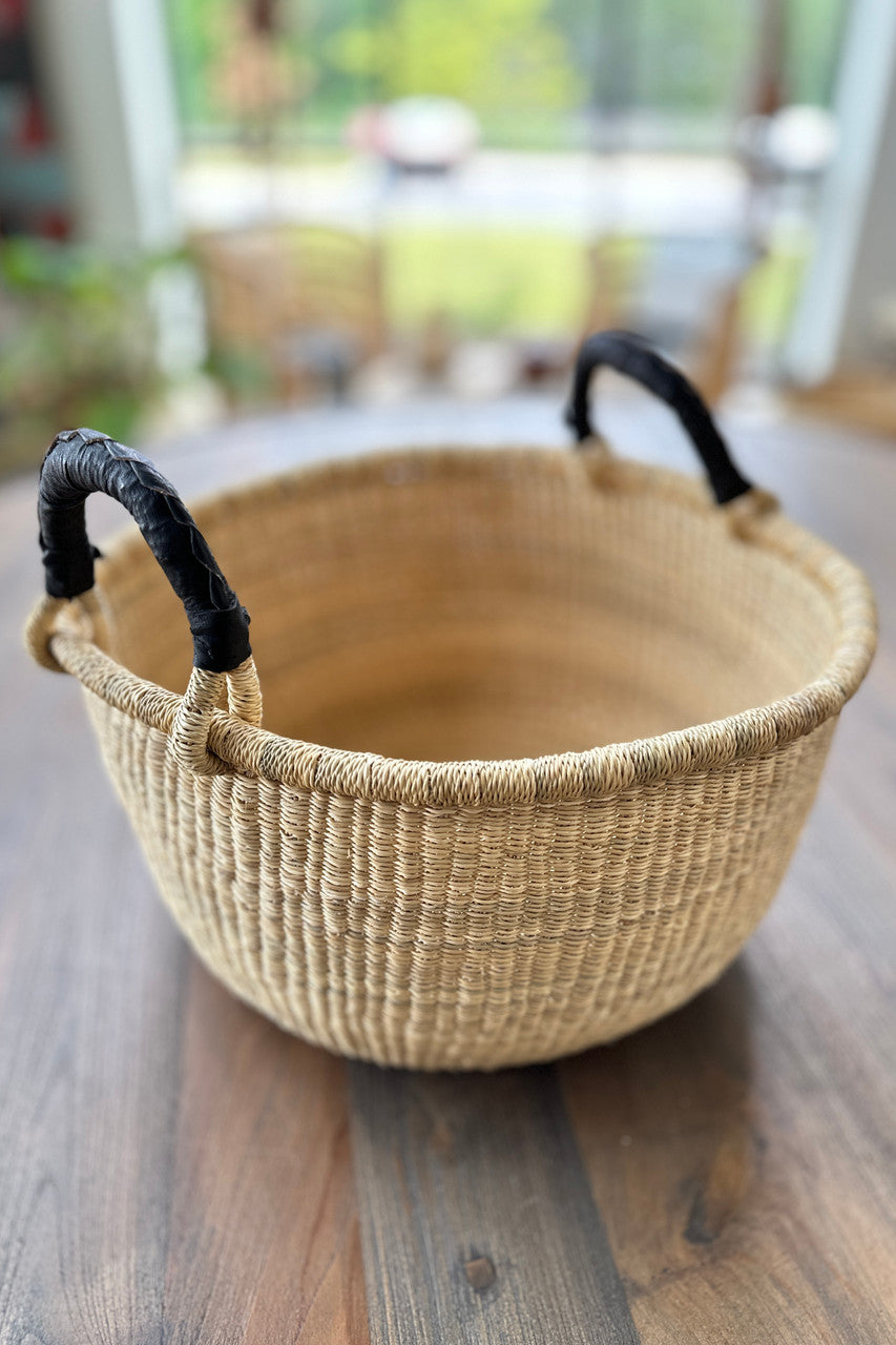 Plump Handwoven Everything Basket, Natural, alternate view