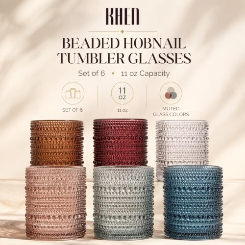 Beaded Hobnail Tumblers, Set of 6, view 5