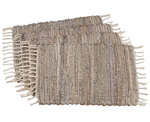 Chindi Fringe Runner or Placemat Set