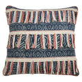 Block Print Fringe Pillow Cover, Indigo, 28 in