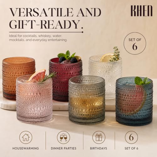 Beaded Hobnail Tumblers, Set of 6, view 7