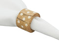 Dot Design Wooden Napkin Rings, Set of 4