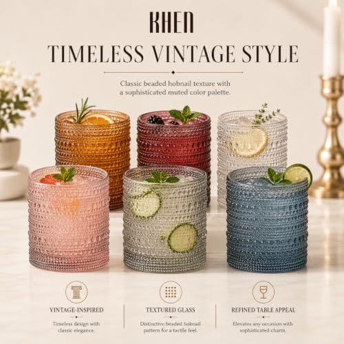 Beaded Hobnail Tumblers, Set of 6, view 6
