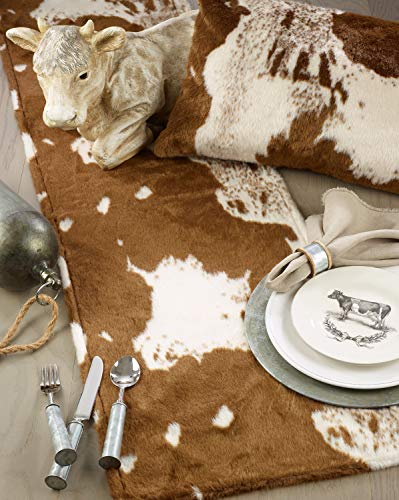 Faux Cowhide Pillow Cover, 28 in, another angle