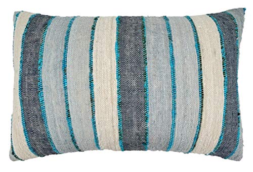 Chindi Striped Fringe Pillow Cover