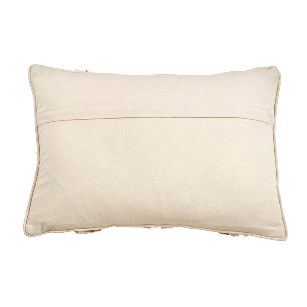 Block Print Tufted Cotton Accent Pillow, view 7