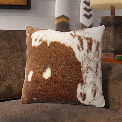 Faux Cowhide Pillow Cover, 18 in, another angle