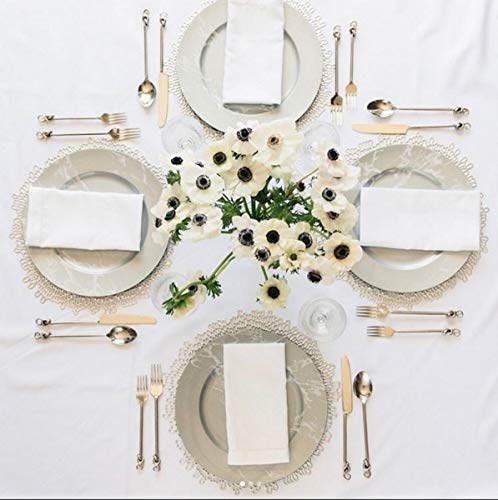 Hemstitch Linen and Cotton Tablecloth, another angle