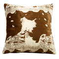 Faux Cowhide Pillow Cover, 28 in