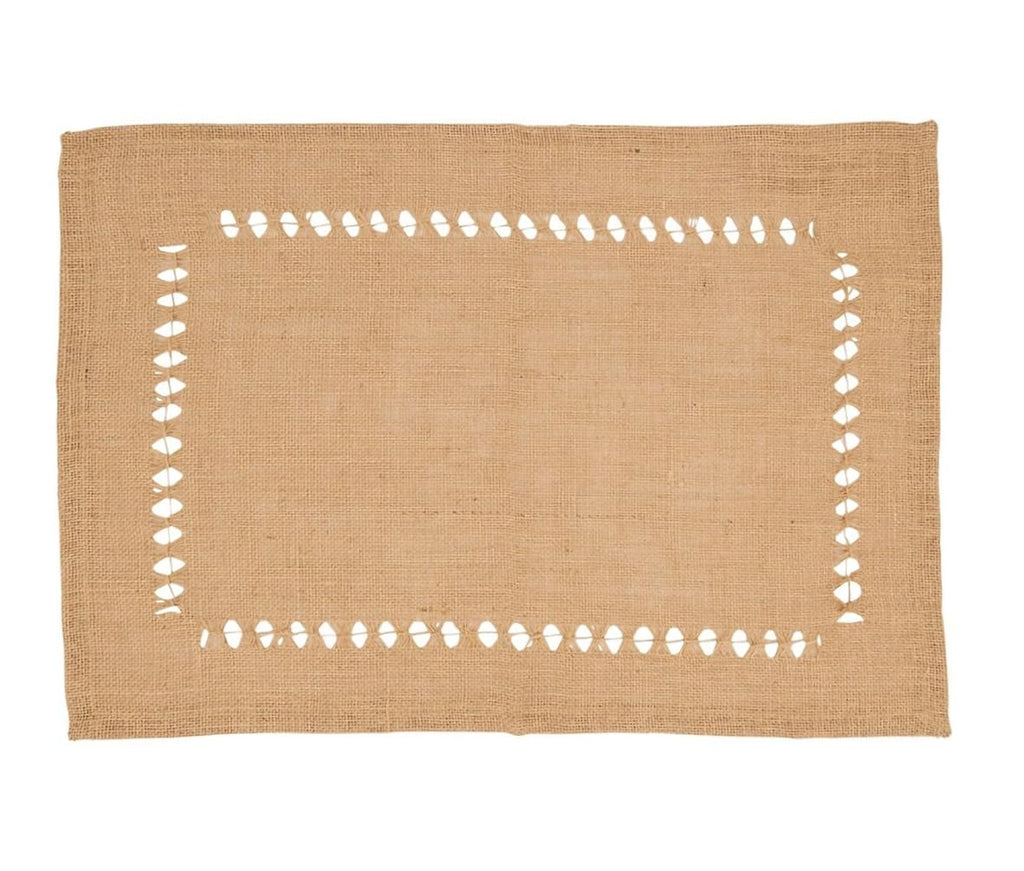 Jute Hemstitch Table Runner