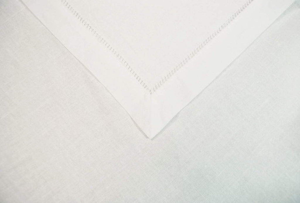 Hemstitch Pure Linen Tablecloth