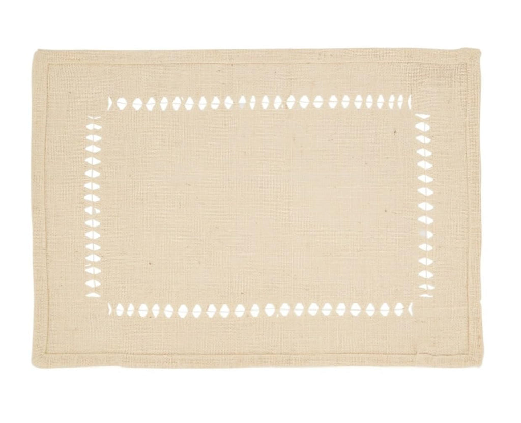 Jute Hemstitch Table Runner