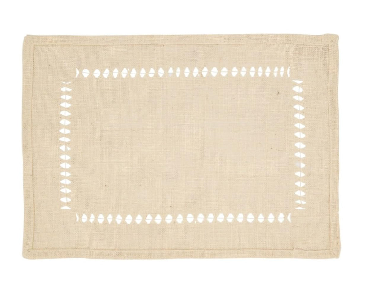 Jute Hemstitch Table Runner