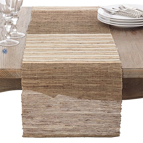 Nubby Ramie Table Runner, Texture Stripe