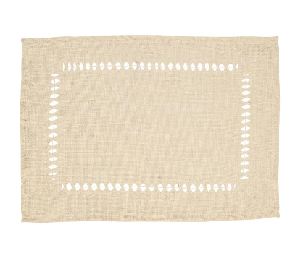 Jute Hemstitch Table Runner
