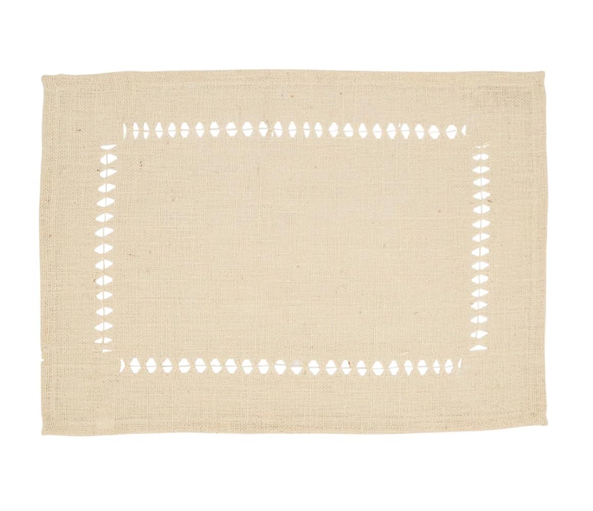 Jute Hemstitch Table Runner