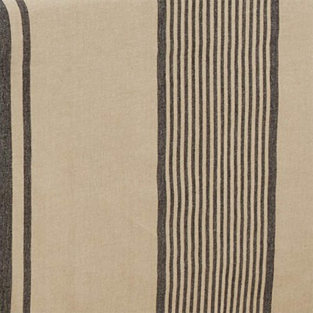 Banded Stripe Cotton Tablecloth, Natural