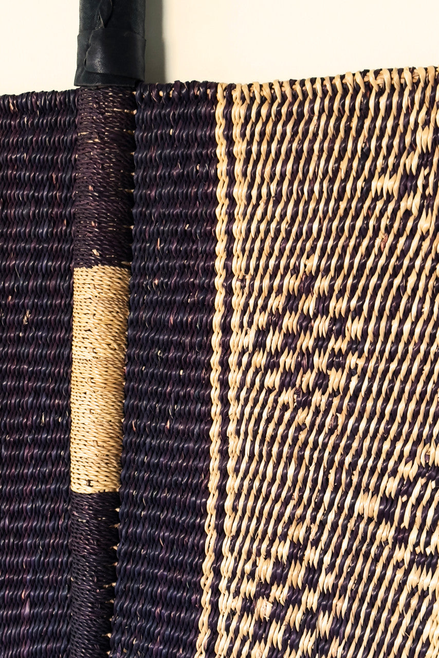 Handwoven Decorative Fan, Large, detail view