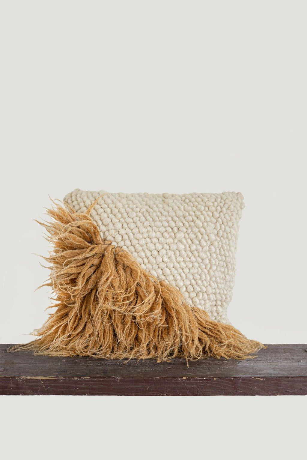 Handwoven Wool Pillow, Forest Moss