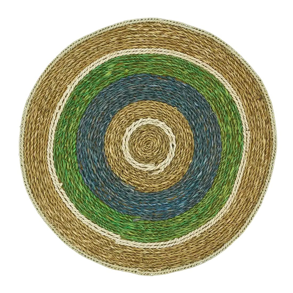 Handwoven Color Band Round Placemat, 15 in, alternate view