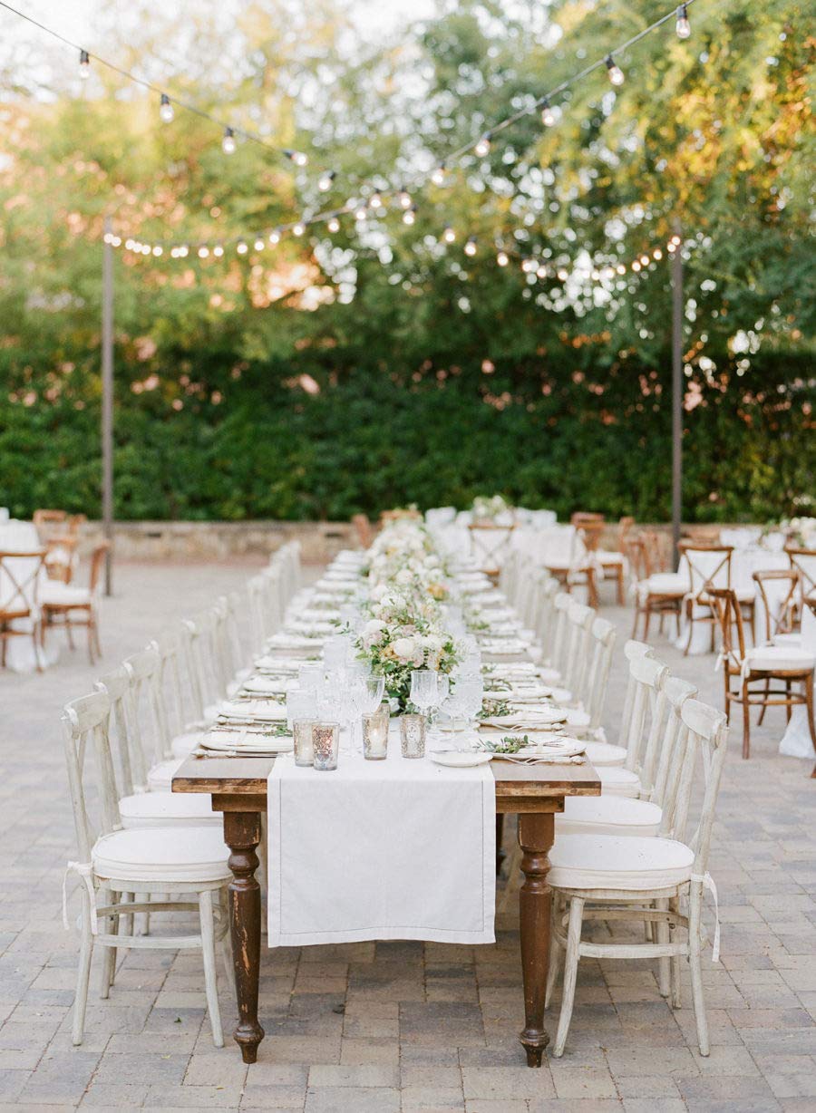 Hemstitch Linen and Cotton Tablecloth