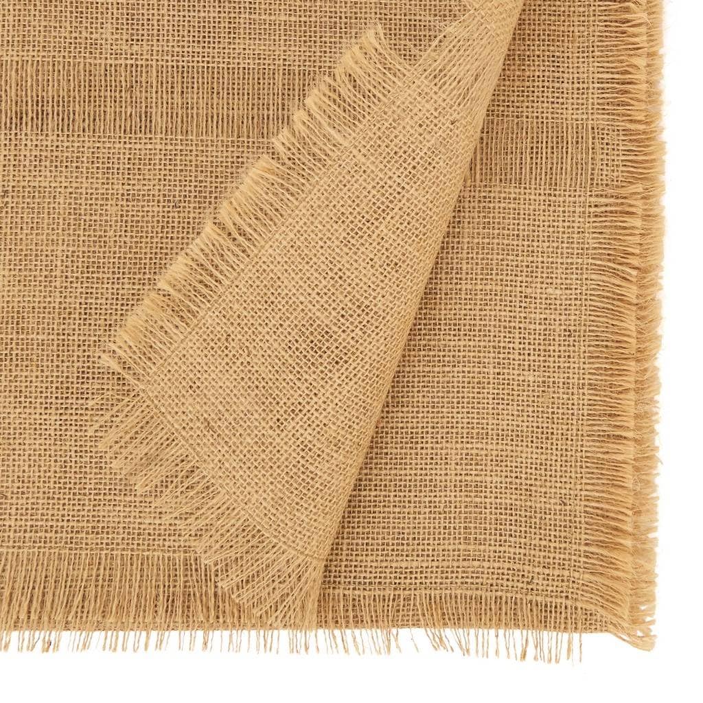 Jute Table Runner, Natural, detail view
