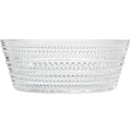 Hobnail Borosilicate Serving Bowl photographed on a bone white surface in soft natural light
