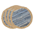 Denim Chindi Round Placemats, Set of 4