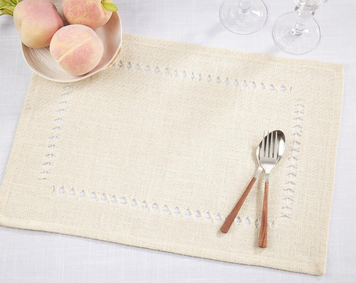 Jute Hemstitch Table Runner, view 5