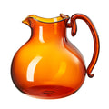 Mouth-Blown Amber Glass Jug, 750 ml