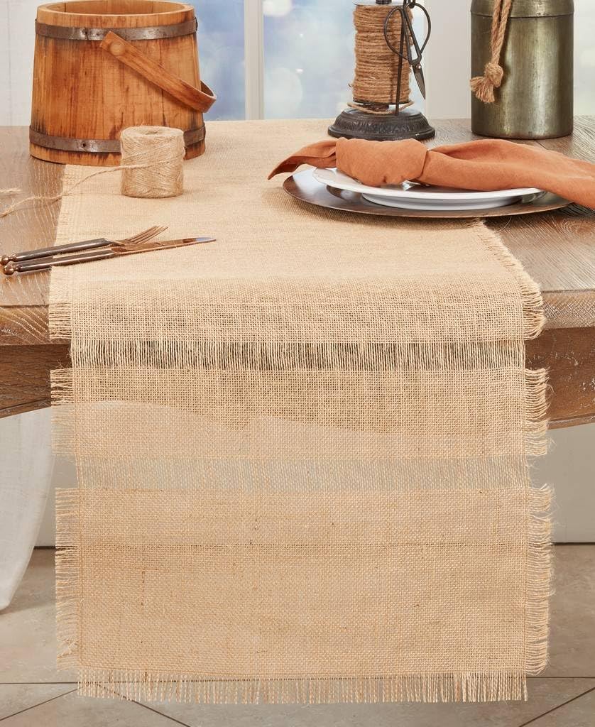 Jute Table Runner, Natural, alternate view