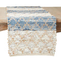 Diamond Stripe Chindi Table Runner, Navy