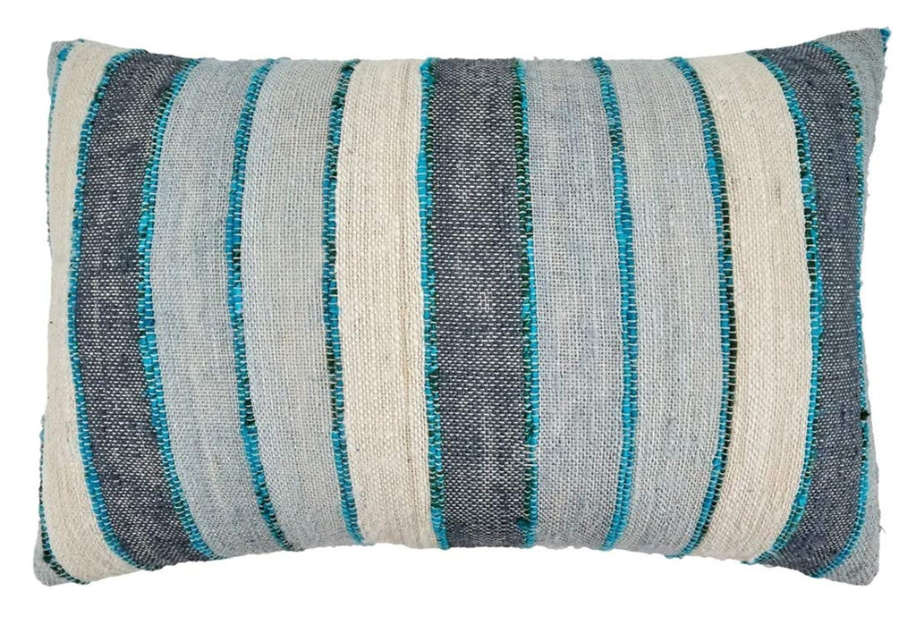 Chindi Striped Fringe Pillow Cover, Four Colors