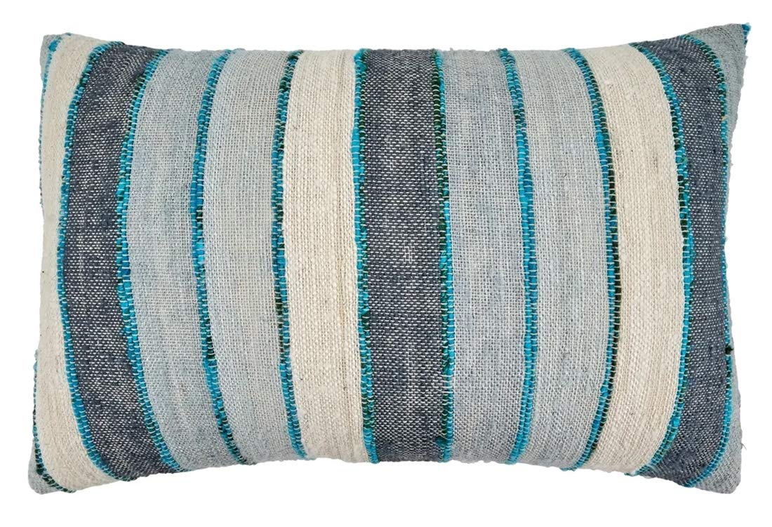 Chindi Striped Fringe Pillow Cover, Four Colors