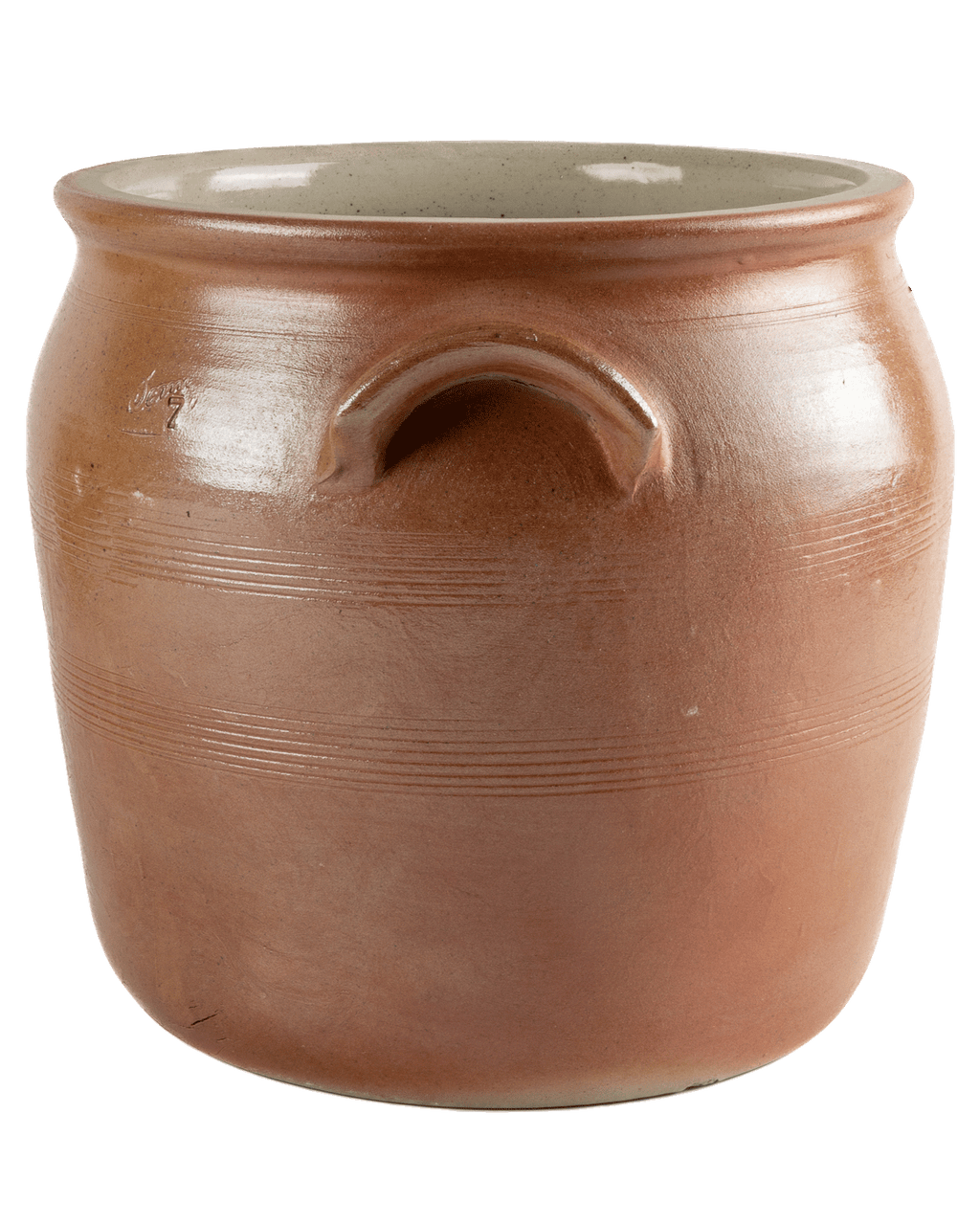 Vintage French Salt-Glazed Barrel Crock, Bonny sur Loire, view 13